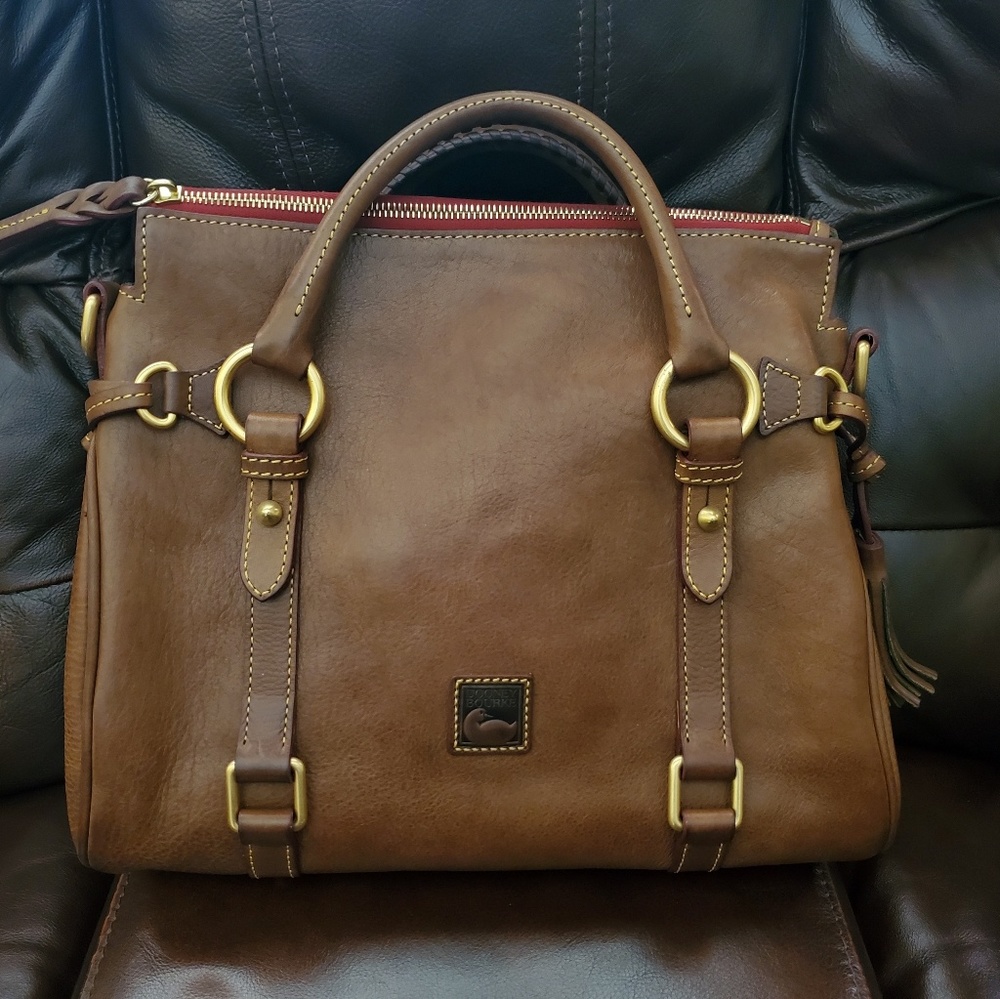 Dooney and Bourke Mini Taupe Florentine Satchel